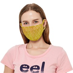 Orange Triangles Crease Cloth Face Mask (adult)