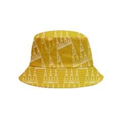 Orange Triangles Inside Out Bucket Hat (kids)