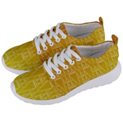 Orange Triangles Men s Lightweight Sports Shoes by JustToWear