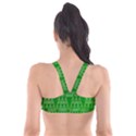 Green triangles Plunge Bikini Top View2