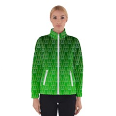 Green Triangles Winter Jacket