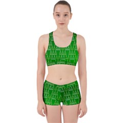 Green Triangles Work It Out Gym Set by JustToWear