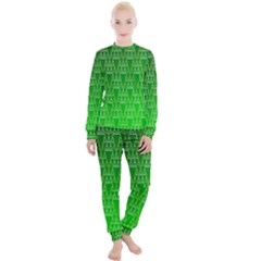 Green Triangles Women s Lounge Set by JustToWear