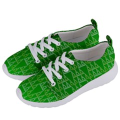 Green Triangles Women s Lightweight Sports Shoes