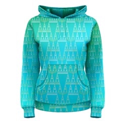 Blue Triangles Women s Pullover Hoodie