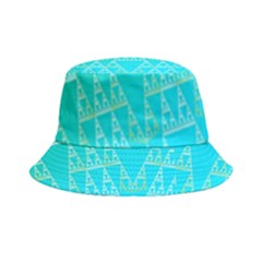 Blue Triangles Bucket Hat by JustToWear