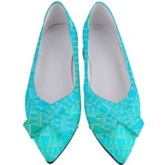 Blue Triangles Women s Bow Heels by JustToWear