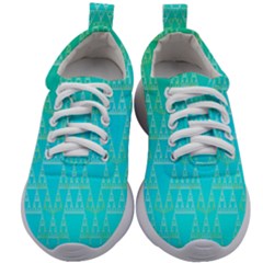 Blue Triangles Kids Athletic Shoes by JustToWear