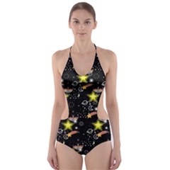 Sparkle Stars Cut-out One Piece Swimsuit by Sparkle