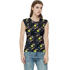 Sparkle Stars Women s Raglan Cap Sleeve Tee