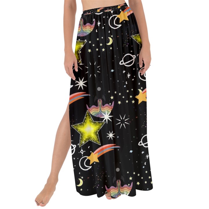 Sparkle Stars Maxi Chiffon Tie-Up Sarong