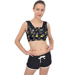 Sparkle Stars V-back Sports Bra