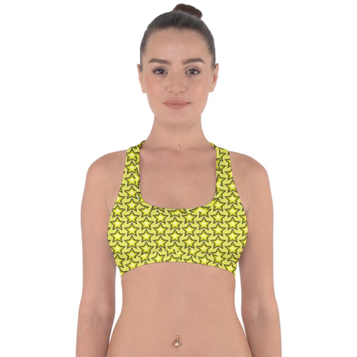 Stars Cross Back Hipster Bikini Top 