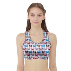 Show Time Sports Bra With Border by Sparkle