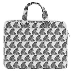 Leopard Macbook Pro Double Pocket Laptop Bag (large) by Sparkle