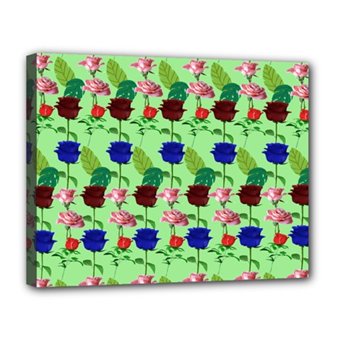 Rose Lotus Canvas 14  X 11  (stretched) by Sparkle