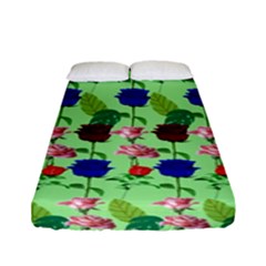 Rose Lotus Fitted Sheet (full/ Double Size) by Sparkle