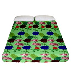 Rose Lotus Fitted Sheet (california King Size) by Sparkle