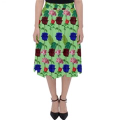 Rose Lotus Classic Midi Skirt by Sparkle