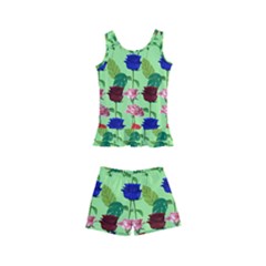 Rose Lotus Kids  Boyleg Swimsuit by Sparkle