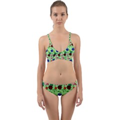 Rose Lotus Wrap Around Bikini Set by Sparkle