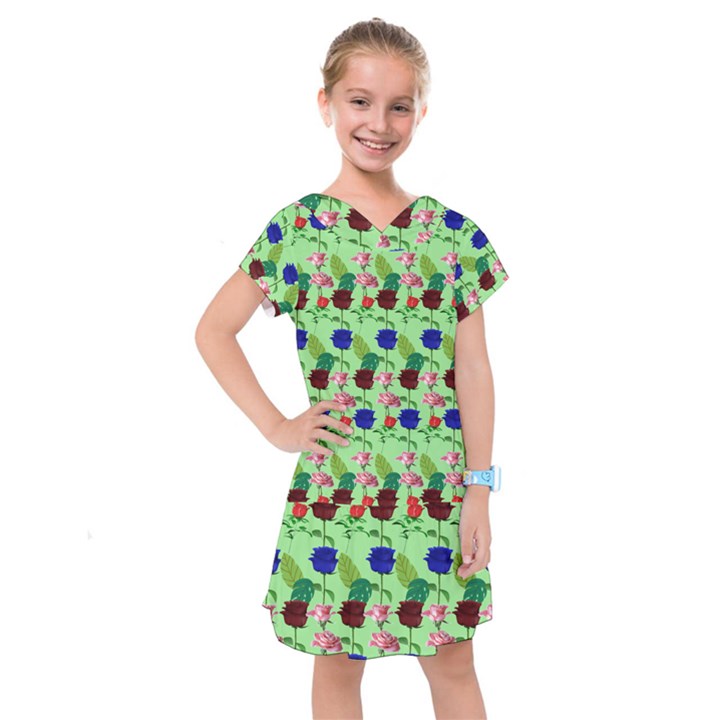 Rose Lotus Kids  Drop Waist Dress