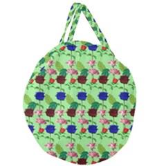 Rose Lotus Giant Round Zipper Tote by Sparkle