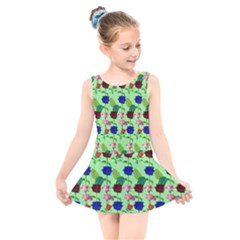 Rose Lotus Kids  Skater Dress Swimsuit by Sparkle