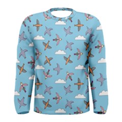 Birds In The Sky Men s Long Sleeve Tee by SychEva