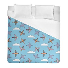 Birds In The Sky Duvet Cover (full/ Double Size) by SychEva