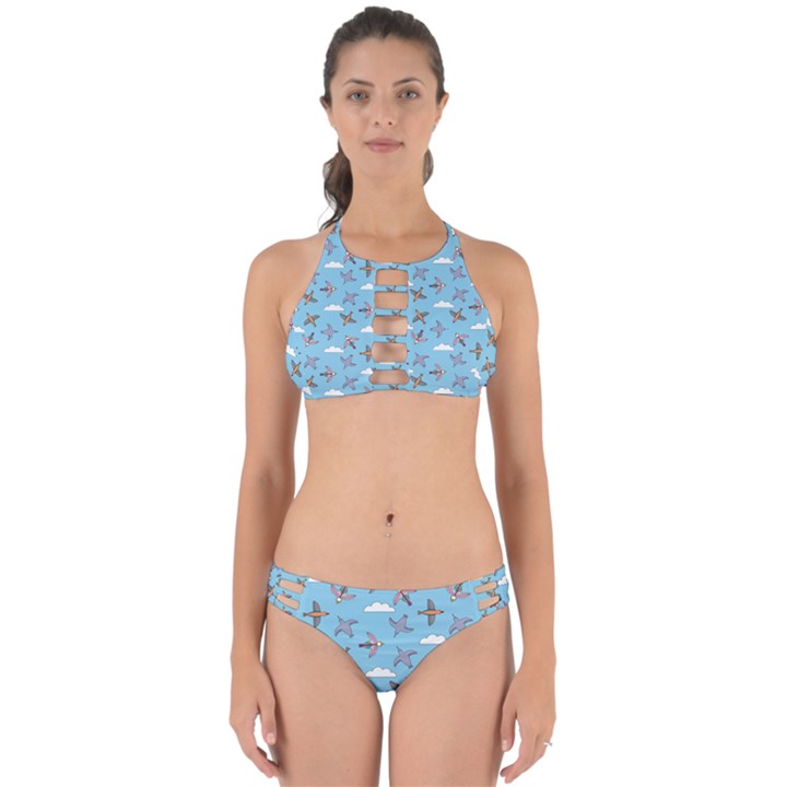 Birds in the sky Perfectly Cut Out Bikini Set