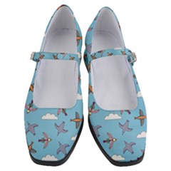 Birds In The Sky Women s Mary Jane Shoes by SychEva