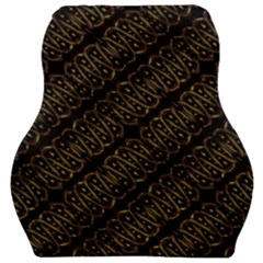 Interlace Stripes Golden Pattern Car Seat Velour Cushion  by dflcprintsclothing