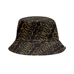 Interlace Stripes Golden Pattern Bucket Hat