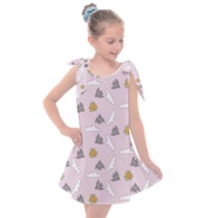 Birds In The Sky  Kids  Tie Up Tunic Dress