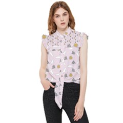 Birds In The Sky  Frill Detail Shirt