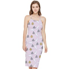 Birds In The Sky  Bodycon Cross Back Summer Dress