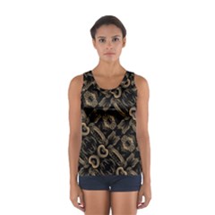 Modern Intricate Print Pattern Sport Tank Top  by dflcprintsclothing