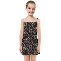 Modern Intricate Print Pattern Kids  Summer Sun Dress by dflcprintsclothing