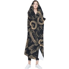 Modern Intricate Print Pattern Wearable Blanket by dflcprintsclothing