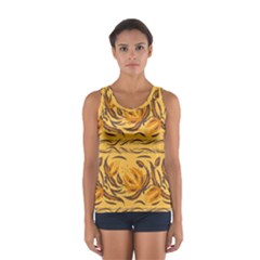 Folk Flowers Sport Tank Top  by Eskimos