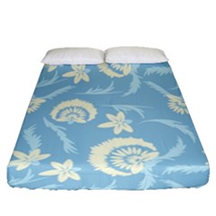 Blue Fantasy Fitted Sheet (queen Size) by Eskimos