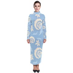 Blue Fantasy Turtleneck Maxi Dress by Eskimos