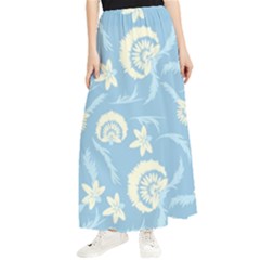 Blue Fantasy Maxi Chiffon Skirt