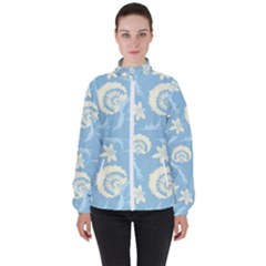 Blue Fantasy Women s High Neck Windbreaker by Eskimos