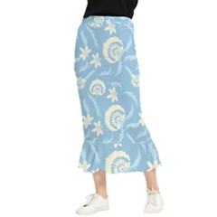 Blue Fantasy Maxi Fishtail Chiffon Skirt