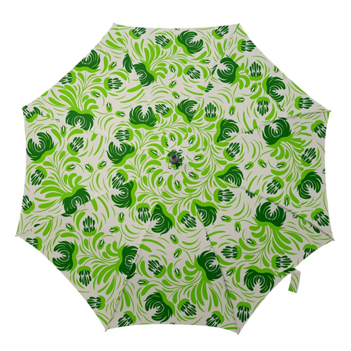 Green leaves Hook Handle Umbrellas (Large)