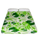 Green leaves Fitted Sheet (California King Size) View1