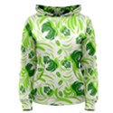 Green leaves Women s Pullover Hoodie View1