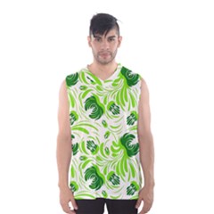 Green Leaves Men s Basketball Tank Top by Eskimos